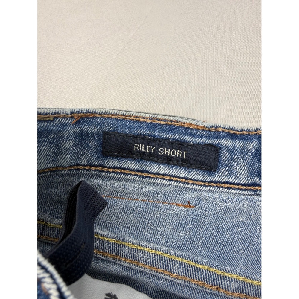 Lucky Brand Riley Shorts Girls 14 Blue Acid Wash Distressed Denim Cut Offs - Picture 4 of 10